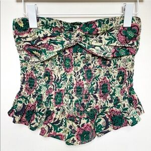 Free people floral tube top small gently worn